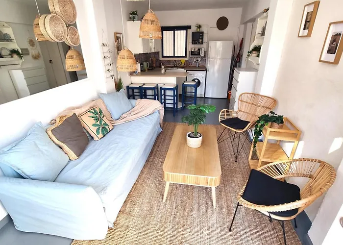 Boho Greek Haven With Orange Grove Views Near Beach