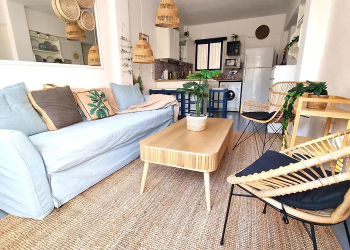Boho Greek Haven With Orange Grove Views Near Beach