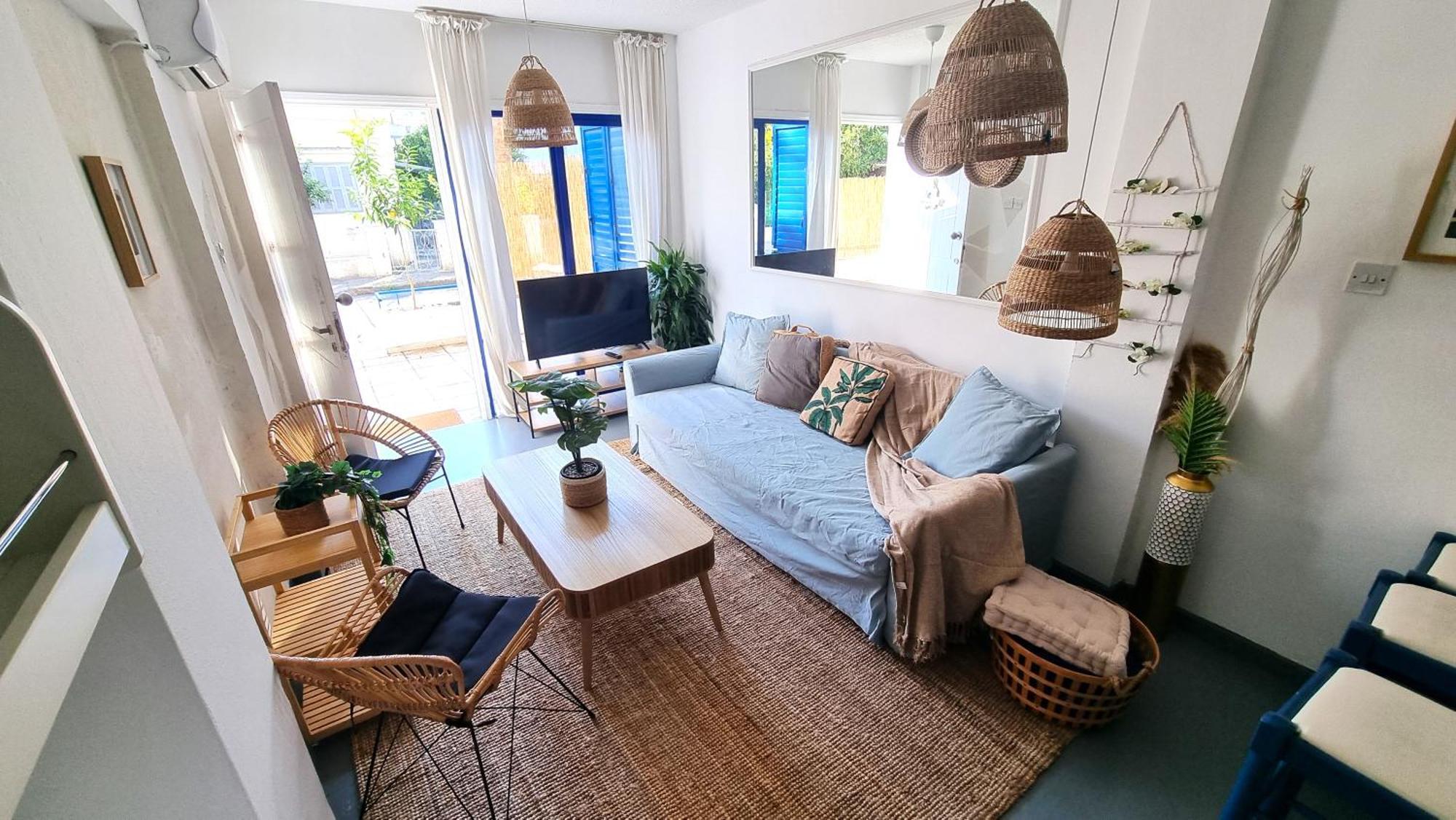 Boho Greek Haven With Orange Grove Views Near Larnaca